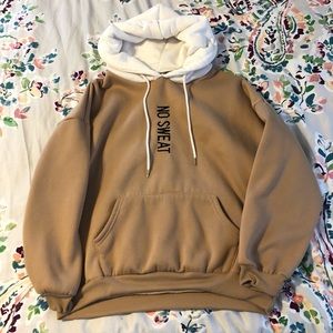 tan sweatshirt